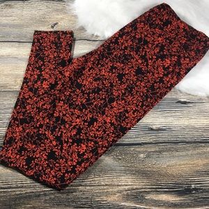 LuLaRoe Red Floral Print TC